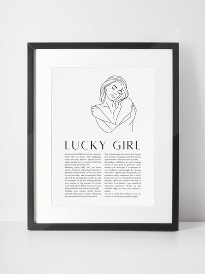 Lucky Girl Syndrome Wall Art