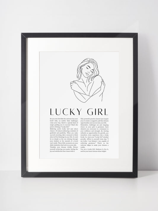 Lucky Girl Syndrome Wall Art