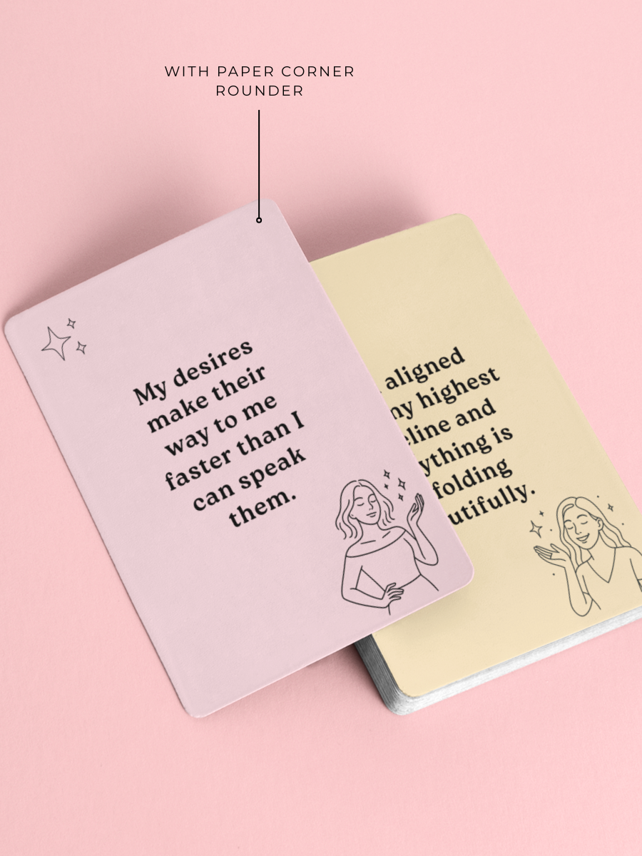 Lucky Girl Affirmations Cards