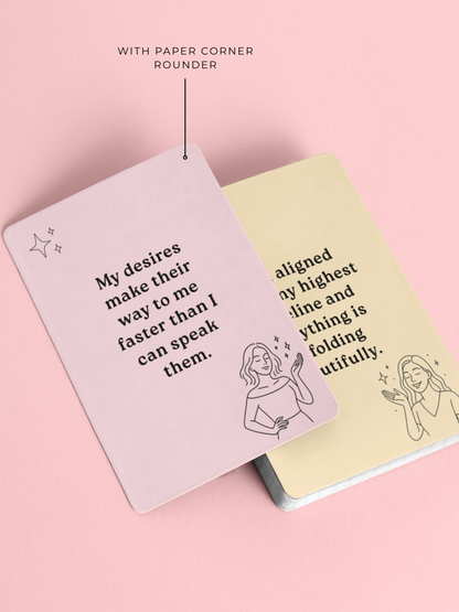 Lucky Girl Affirmations Cards