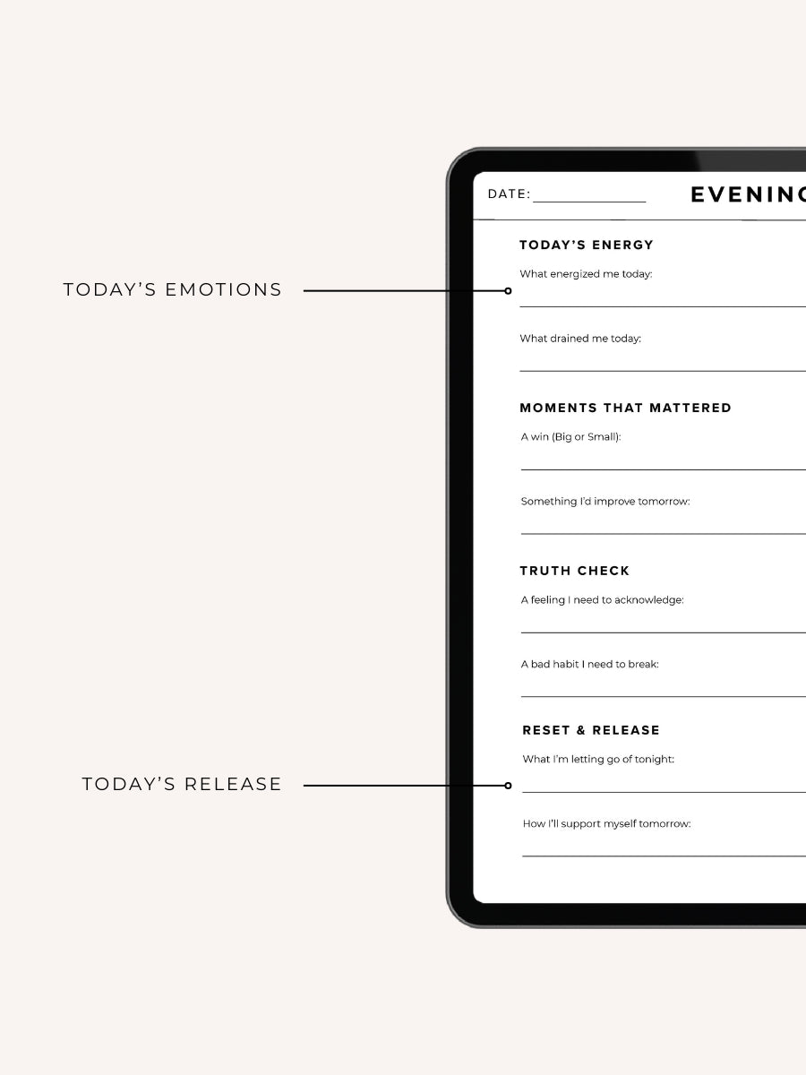 Evening Reflection Sheet