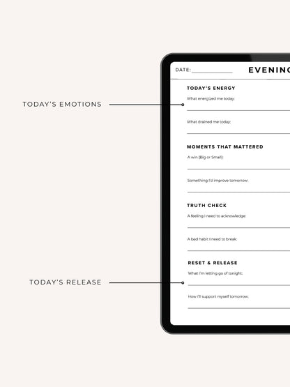 Evening Reflection Sheet